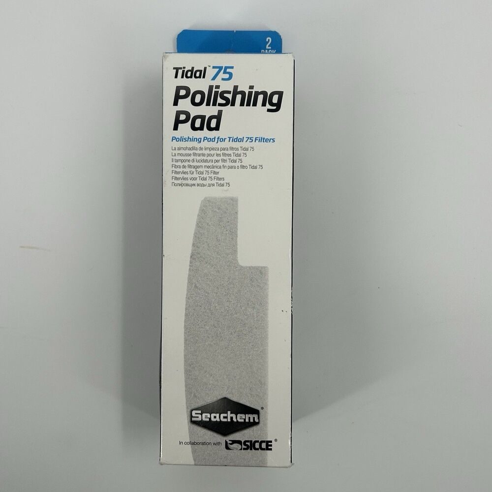 Seachem Tidal 75 Polishing Pad 2 Pack Fine Filter Pads for Pristine Clear Water